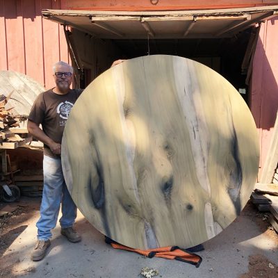 Custom Solid Hardwood 72″ Round Dining Table