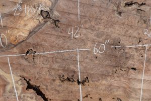 HWBS-54 Claro Walnut Burl Slab 60”x42”-36”x2 1/8” - Image 2