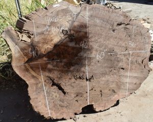 HWBS-54 Claro Walnut Burl Slab 60”x42”-36”x2 1/8” - Image 4