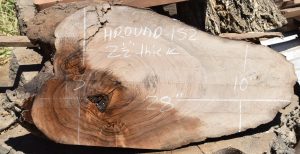 HROUND-152 English Walnut Slab 28”x15”-10”x2 1/2” - Image 4