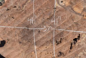 HWBS-53 Claro Walnut Burl Slab 57”x46”-41”x2” - Image 4