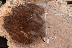 HWBS-58 Claro Walnut Burl Slab 40”x40”-39”x2 1/8” One of a Kind - Image 6