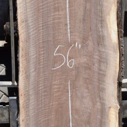14734 Figured Claro Walnut Slab 56”x21”-19”x1 15/16”