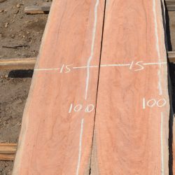 17598 & 17599 Figured Red Gum Eucalyptus Bookmatched Slabs