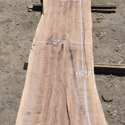 17594 Figured Claro Wanut Slab 159”x33”-27”x2 1/2”