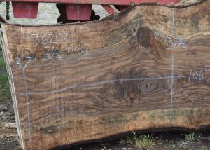 36202 Incredibly Figured Bastogne Walnut Slab 106"x37"-35"x3 1/2" - Image 5