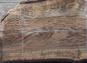 36205 Incredibly Figured Bastogne Walnut Slab 106"x38"-35"x3 3/8" - Image 5