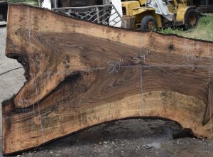 36211 Figured Bastogne Walnut Slab 80"x56"-34"x3 1/4" Apr 2025 - Image 3