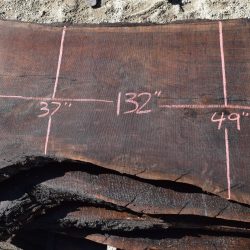 35525 Claro Walnut Slab 132”x60”-28”x3 3/8 February 2022