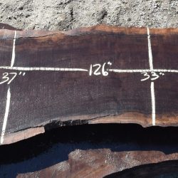 35532 Claro Walnut Slab 126”x50”-33”x3 3/4” February 2022