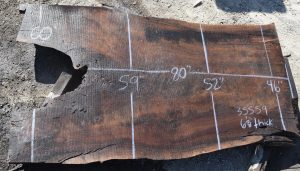 35559 Claro Walnut Slab 80”x60”-46”x6 1/8” Feb 2022 - Image 4